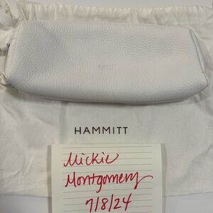 EUC Hammitt Pencil case in white